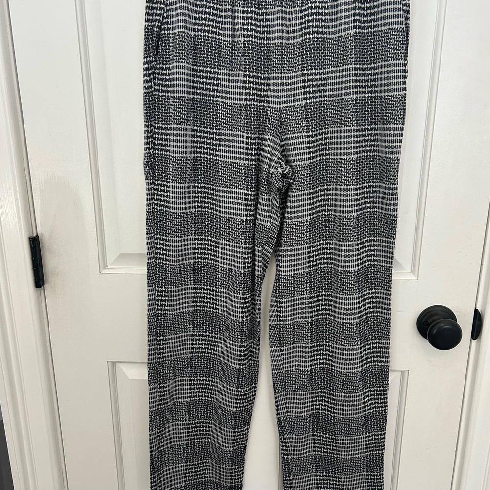 Lands' End Monochrome Checkered Trousers